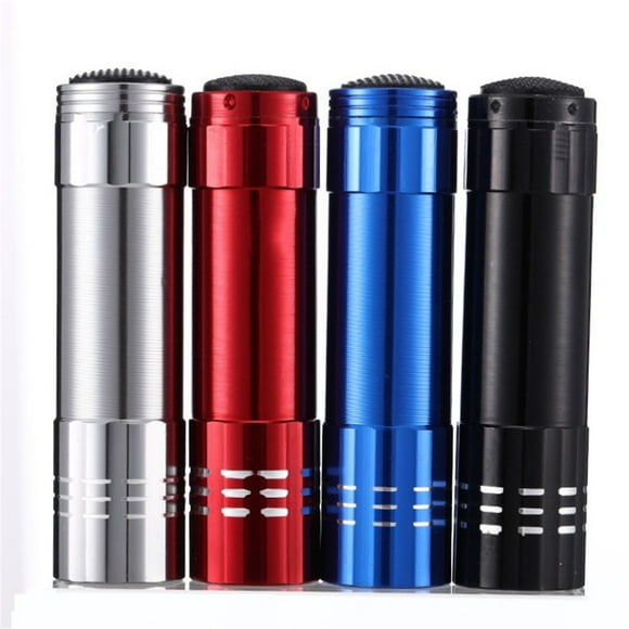 Alician 9LED UV Flashlight Powerful Small Camping Torch Ultra-high Brightness Flash Light Lamp