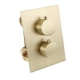 thumbnail image 1 of beisidaer Salt Spray Tested Concealed Shower Mixer Valve Chrome Finish 2 Way Outlet-Brushed gold, 1 of 7