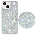 thumbnail image 5 of Allytechgroup Glitter Bling Case Compatible with Apple iPhone 13 for Girls Women, Slim Fit Soft TPU Back Cover Anti-Scratch Bumper Shockproof Phone Case for iPhone 13, White, 5 of 5
