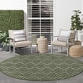 thumbnail image 4 of Nourison Versatile 8' x Round Green Modern Rug, 4 of 10