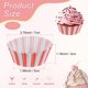 thumbnail image 3 of Uxcell 100-Pack Moldes de Cupcake Estándar para Hornear, Fundas para Cupcake Resistentes a la Grasa para Boda/Cumpleaños/Fiestas/Christmas[Rojo/Blanco], 3 of 6