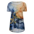 thumbnail image 4 of Elegante blusa de manga corta con cuello redondo y manga abullonada para mujer OAVQHLG3B Store  lin121212, 4 of 4