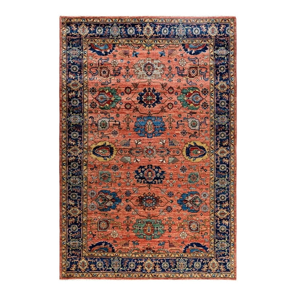 Serapi One-of-a-Kind Hand-Knotted Area Rug - Red, 6' 2" x 9' 2"