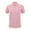 Pink, variant on WREESH Men's Versatile Henley Shirts Casual Solid Color Short Sleeve Top with Turndown Collar for Versatile Style Options Gray