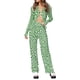thumbnail image 1 of VISgogo Mujeres Tops Pantalones Traje, Manga Larga Solapa Cuello Botones Sueltos Camisa Pantalones Largos Verano Primavera 2 Piezas Traje VISgogo moda, 1 of 5