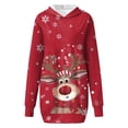 thumbnail image 4 of WILLBEST Sudadera Deportiva de Mujer, Estilo Casual, de Manga Larga, Ideal para Otoño E Invierno Sudadera con Capucha y Bolsillo, con Estampado Navideño XXX-Grande, 4 of 4