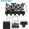 thumbnail image 2 of Owl Coat Rack Wall Mount Animal Tree Branch Key Holder for Wall Animal Wooden Wall Hook 11.8×7.9inch Decorative Owl Hook 5 Alloy Hooks for Gift Entryway Living Room Farmhouse Cabin, 2 of 9