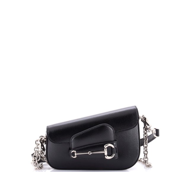Pre-Owned Horsebit 1955 Asymmetric Shoulder Bag Leather Mini By Rebag