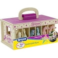 thumbnail image 3 of Breyer Horses Unicorn Magic Wooden Stable Playset with 6 Unicorns | 6 Piece Playset | 6 Stablemates Unicorns Included | 6” H x 9” L x 2.5” D | 1:32 Scale, 3 of 9