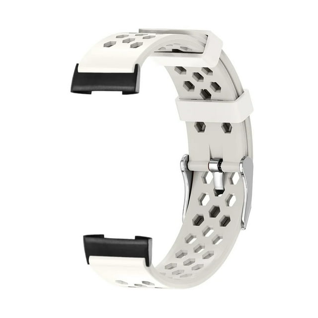 YJD Breathable Silicone Watch Strap Fit For Fitbit Charge 3 4 5 Air Holes Metal Buckle Quick Release Sport Smart Watch Band Accessories