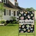 thumbnail image 4 of Spring Summer Multicolored Flower Leaves Garden Flag 28x40 Inch Double Side for Outdoor Courtyard Garden Decor Flowers Welcome Holiday Flag for Outside Decoration, 4 of 6