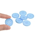 thumbnail image 4 of Uxcell 50Pcs 40L Sewing Buttons 1"(25mm) Resin Round Flat 4-Hole Craft Buttons for Sewing Clothing and DIY, Light Blue, 4 of 5