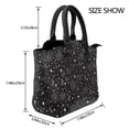 thumbnail image 4 of Zufioo Space Galaxy Print Leather Rivet Shoulder Bag, Microfiber PU Leather Adjustable Shoulder Strap Handbag, Ideal Gift for Women-One Size, 4 of 6