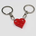 thumbnail image 1 of Cute Love Heart- Brick Keychain For Elements Key Ring Jewelry, 1 of 3