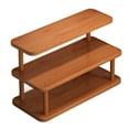 thumbnail image 7 of 2-Layer Wooden Desktop Storage Rack with Mug Holders - Brown Space-Saving Organizer for Office & Kitchen, 7 of 7