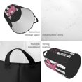 thumbnail image 2 of Balery Ribbon Breast Cancer Awareness Cesta de ropa redonda con asas, impermeable, independiente, para ropa, juguetes, dormitorio y familia-Small, 2 of 6