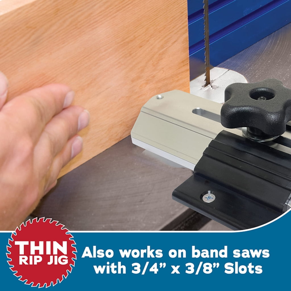 MOMOJIA Extended Thin Rips Jig Table Saw Jig Guides for Repeat Narrow Strip Cuts Router