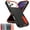 Black+Orange, variant on Decase 3-in-1 Shockproof Case for iPhone 17 Pro Max,3-Layer Heavy Duty Anti-Scratch Hard Case,Rugged Kickstand Cover,Darkblue+Mint
