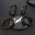 thumbnail image 7 of Layered Leather Beads Bracelets for Men,Braided Leather Tiger Eye Lava Rock Stone Bracelets for Men with Stainless Steel Magnetic Clasp Mens Leather Beaded Bracelets Jewelry Anxiety Stress Relief Gift, 7 of 7
