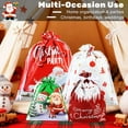 thumbnail image 4 of Christmas Drawstring Gift Bags Christmas Gift Bags Assorted Sizes Plastic Jumbo Xmas Wrapping Bags Wrapping Sacks for Presents for Party Favors 12Pcs Set 2, 4 of 6
