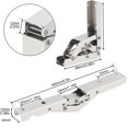 thumbnail image 2 of 4/2 Pieces Folding Hinges 90 Degree Self-Locking Folding Hinges Table Leg Bracket 180 Degree Furniture Accessories, 2 of 5