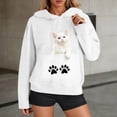 thumbnail image 2 of Levmjia Womens Hooded Sweatshirts Fashion Printed Round Neck Long Sleeve Casual Pullover Tops Work Home Soft Comfortable Breathable Holiday Everyday Wear, 2 of 7