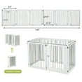 thumbnail image 3 of Freestanding 6-Panel Dog Gate with 4 Support Feet for Stairs-White, Dog Gate, Freestanding Pet Gate for The House, Doorway, Stairs, Pet Puppy Safety Fence, 3 of 8