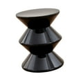 thumbnail image 5 of Dualoai PP Hourglass Shape Sofa Stool Side Table Bedside End Table for Coffee, Patio Black, 5 of 9