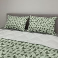 thumbnail image 2 of Animal Comforter & Sham Bedding Set, Little Bugs Beetles Ants Dark Silhouettes on Pale Abstract Backdrop, 3 pcs Duvet Set Microfiber Filling Quilt, 5 Sizes, Sage Green Army Green, by Ambesonne, 2 of 4