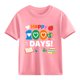 thumbnail image 4 of Tops de Manga Corta Linda con Impresión Gráfica Linda para Niños Niños Y Niñas, Camiseta Casual de la Temporada Escolar, Tela Transpirable Suave, 4 of 9