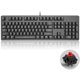 thumbnail image 1 of mecánico para juegos AK535 retroiluminado de 104 con interruptores de cereza para Windows Interruptor rojo shamjiam teclado mecánico para juegos, 1 of 9