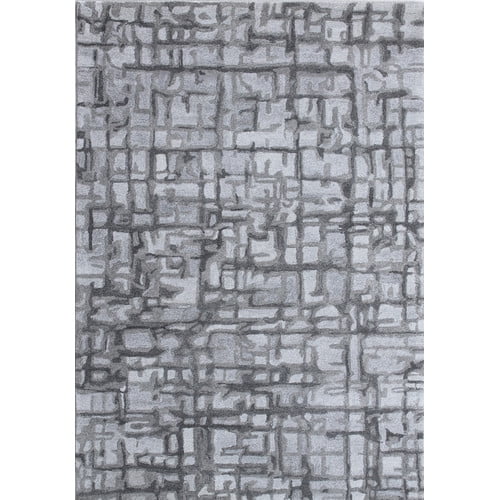 Crescent Drive Rug Company Posh Hand-Woven Gray Area Rug