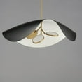 thumbnail image 3 of E24968-WTBKGLD-ET2 Lighting-Carmen - 21W 3 LED Pendant-11 Inches Tall and 32 Inches Wide-Black/Gold Finish, 3 of 4