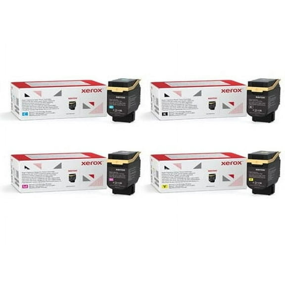 Xerox C410, C415 High Capacity Black Cyan Yellow Magenta Toner Cartridge Set, 006R04685, 006R04686, 006R04687, 006R04688