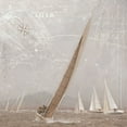 thumbnail image 2 of Unknown 20x20 Black Ornate Wood Framed with Double Matting Museum Art Print Titled - Sailboat Races I, 2 of 4
