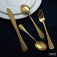 thumbnail image 4 of ELYON Euro 24-Piece Reflective Gold Stainless Steel Flatware Set, Service for 6, 4 of 8