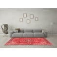 thumbnail image 3 of Ahgly Company Indoor Square Medallion Red Traditional Area Rugs, 8' Square, 3 of 4
