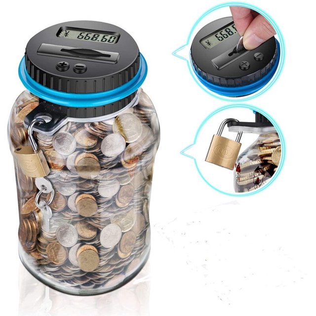 2022nuevo estilo, hucha bloqueada, regalos para niños, regalo de Navidad, regalo de cumpleaños, cuenta de hucha, pantalla Digital, bote de ahorro Gao Jinjia LED