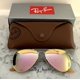 thumbnail image 2 of RB-Hip Hop-sunglasses (Store Display) Aviator Reflective Copper Rose Gold RB3025 Pink Mirror, 2 of 5