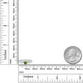 thumbnail image 6 of Gem Stone King 10K Two Tone Gold Green Tourmaline Engagement Ring for Women | 0.25 Cttw | Round 4MM | Gemstone October Birthstone | Size 6, 6 of 6