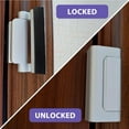 thumbnail image 4 of facefd Serrure de Sécurité pour Porte d'Intérieur en Alliage d'Aluminium Robuste Accessoires de Meubles, 4 of 9