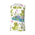 thumbnail image 6 of Lsque Cartoon Frogs Print Men's Cotton Blend Sleeveless Muscle Shirts (S-3XL)- Moisture Wicking, Odor Protection, UPF 30+,XX-Large, 6 of 8