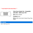 thumbnail image 2 of Valve Cover Gasket Set - Compatible with 2004 - 2009 Acura TSX 2005 2006 2007 2008, 2 of 2