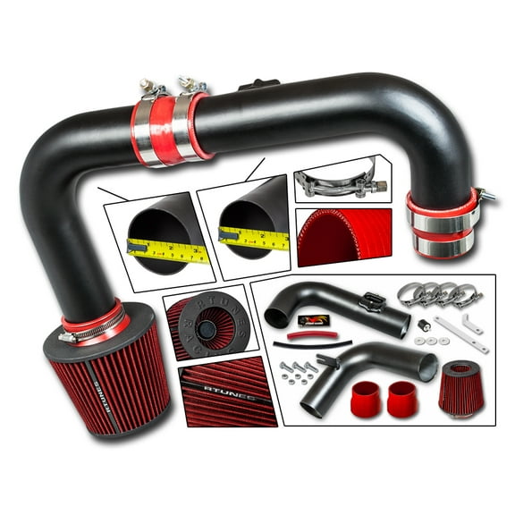Rtunes Racing Black Cold Air Intake for 11-15 Chevy Cruze 1.4L Turbo
