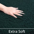 thumbnail image 4 of Alfombra de baño LOCHAS de microfibra suave y gruesa, 60 x 43 cm, color verde cazador, 4 of 6