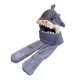 thumbnail image 2 of Gorro de felpa, bufanda, guantes, gorro cálido, cómodo y suave, gorro con orejas de animal, lindo para niños y niñas, para jugar en invierno al aire Azul, 2 of 10