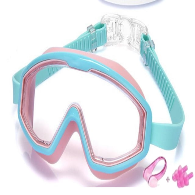 Gafas de natación infantiles con montura grande y antiniebla Gafas de natación de visión amplia para niños y niñas