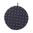 thumbnail image 4 of Cojín inflable para asiento, cojín para silla de oficina, asiento de estadio redondo plegable para viajes en avión, estadios, césped y exteriores. Gris oscuro, 4 of 8