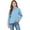 Light Blue, variant on Girls' Polar Fleece Quarter-Zip Mock Jackets for Boys Girls Yellow 160(14-15 Years)