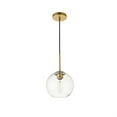 thumbnail image 3 of Baxter 1 Light Brass Pendant With Clear Glass, 3 of 3